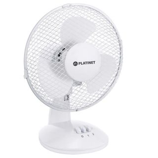 Platinet&nbsp;PTF9W Compact & Powefull 24W Desk Air Fan 23cm Blades with 3 Speed levels White