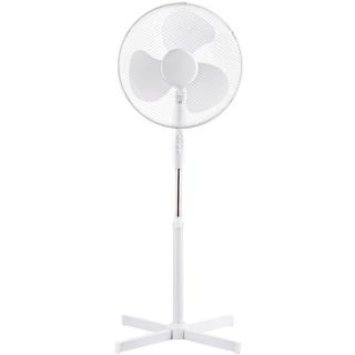 Platinet PSF1616W Stand High 40W Power Fan with 3 Speed levels  /  Swing function White White balts