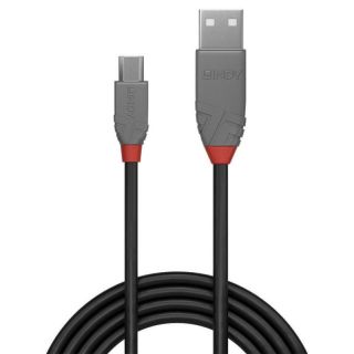 -&nbsp;LINDY CABLE USB2 A TO MICRO-B 2M / ANTHRA 36733