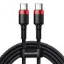 Baseus Baseus Baseus CATKLF-AL91 USB-C - USB-C PD QC cable 100W 5A 480Mb / s 2m - black and red