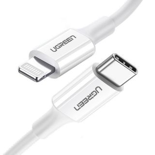 -&nbsp;Ugreen Ugreen US171 Lightning USB-C MFi PD cable 20W 480Mb / s 1m white