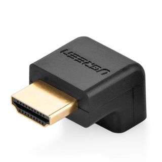 -&nbsp;Ugreen HDMI adapter angle connector bottom black  20109  Black