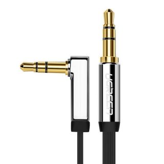 -&nbsp;Ugreen Ugreen flat cable audio cable AUX 3.5mm mini jack 1m silver  10597