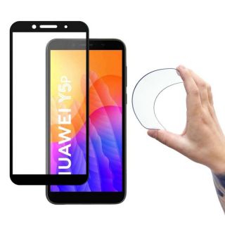 -&nbsp;Wozinsky Wozinsky Full Cover Flexi Nano Glass Hybrid Screen Protector with frame for Huawei Y5p black