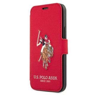 -&nbsp;U.S. Polo PU US Polo USFLBKP12LPUGFLRE iPhone 12 Pro Max 6,7'' czerwony / red book Polo Embroidery Collection