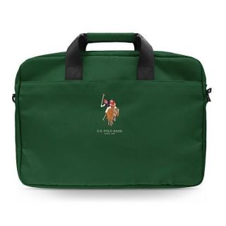 -&nbsp;U.S. Polo PU US Polo Assn. bag for a 16" laptop green