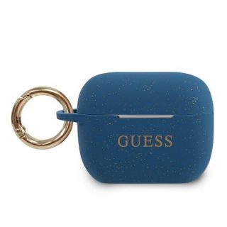GUESS&nbsp;GUACAPSILGLBL AirPods Pro cover blue / blue Silicone Glitter