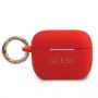 GUESS GUACAPSILGLRE AirPods Pro cover red / red Silicone Glitter