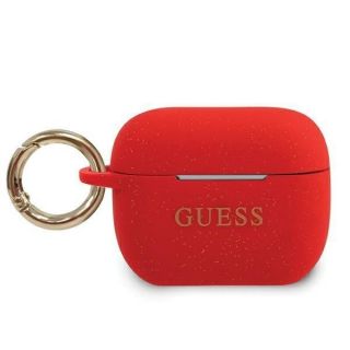 GUESS&nbsp;GUACAPSILGLRE AirPods Pro cover red / red Silicone Glitter