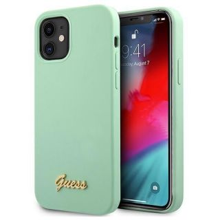 GUESS&nbsp;Guess Guess GUHCP12SLSLMGGN iPhone 12 mini 5.4" green / green hardcase Metal Logo Script