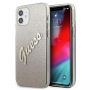 GUESS Guess Guess GUHCP12SPCUGLSGO iPhone 12 mini 5.4" gold / gold hardcase Glitter Gradient Script