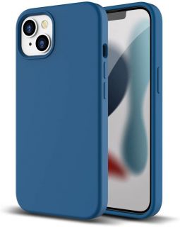Evelatus iPhone 13 Premium Soft Touch Silicone Case Cobalt Blue zils