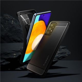 -&nbsp;Spigen Spigen Rugged Armor Case for Galaxy A52  /  A52S Matte Black