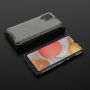 Hurtel Honeycomb Case armor cover with TPU Bumper for Samsung Galaxy A42 5G black