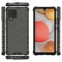 Hurtel Honeycomb Case armor cover with TPU Bumper for Samsung Galaxy A42 5G black