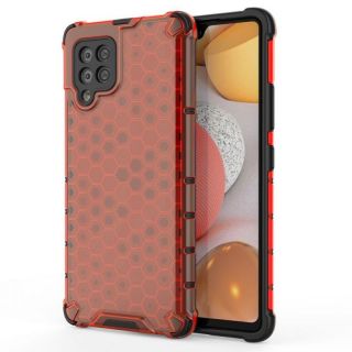 -&nbsp;Hurtel Honeycomb Case armor cover with TPU Bumper for Samsung Galaxy A42 5G red