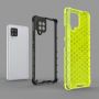 Hurtel Honeycomb Case armor cover with TPU Bumper for Samsung Galaxy A42 5G red