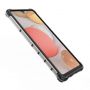 Hurtel Honeycomb Case armor cover with TPU Bumper for Samsung Galaxy A42 5G red