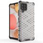 Hurtel Honeycomb Case armor cover with TPU Bumper for Samsung Galaxy A42 5G red