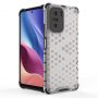 Hurtel Honeycomb Case armor cover with TPU Bumper for Xiaomi Redmi K40 Pro+  /  K40 Pro  /  K40  /  Poco F3 transparent