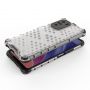 Hurtel Honeycomb Case armor cover with TPU Bumper for Xiaomi Redmi K40 Pro+  /  K40 Pro  /  K40  /  Poco F3 transparent
