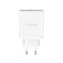 CANYON Canyon 
 - 
 Wall charger H-12 With USB-A QC3.0 18W 
 White balts