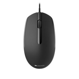 CANYON Wired Mouse M-10 With 3 buttons 
 Black melns