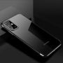 Hurtel Clear Color Case Gel TPU Electroplating frame Cover for Samsung Galaxy A72 4G black