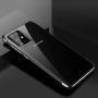 Hurtel Clear Color Case Gel TPU Electroplating frame Cover for Samsung Galaxy A72 4G black