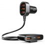 - Joyroom Joyroom fast car charger 5x USB 6.2 A with extension cable black  JR-CL03