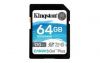 Datu nesēji Kingston 64GB SDXC Canvas Go Plus 170R 