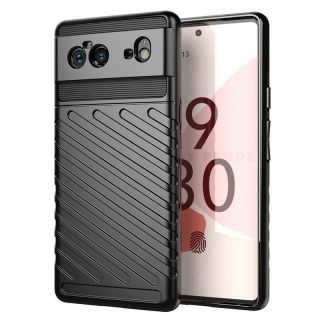 -&nbsp;Hurtel Thunder Case Flexible Tough Rugged Cover TPU Case for Google Pixel 6 black