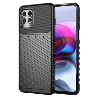 -&nbsp;Hurtel Thunder Case Flexible Tough Rugged Cover TPU Case for Motorola Moto G100  /  Edge S black