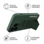 Wozinsky Wozinsky Kickstand Case silicone case with stand Samsung Galaxy A32 4G case gray