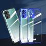 Hurtel Clear Color Case Gel TPU Electroplating frame Cover for Xiaomi Redmi Note 10 5G  /  Poco M3 Pro blue