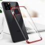 Hurtel Clear Color Case Gel TPU Electroplating frame Cover for Samsung Galaxy A22 4G blue