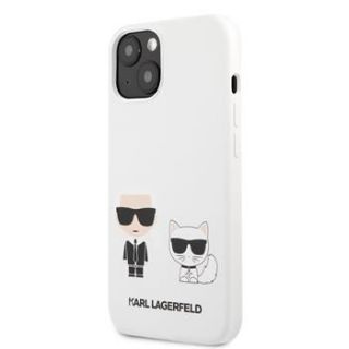 - Karl Lagerfeld Apple iPhone 13 mini Choupette Liquid Silicone Case White