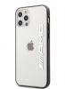 Аксессуары Моб. & Смарт. телефонам - AMG iPhone 12 / 12 Pro 6.1' Mettalic Black Edges Case Transparent meln...» Автодержатели