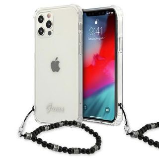 GUESS&nbsp;GUHCP12LKPSBK iPhone 12 Pro Max 6.7" Transparent hardcase Black Pearl