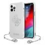 GUESS GUHCP12LKS4GSI iPhone 12 Pro Max 6.7" Transparent hardcase 4G Silver Charms Collection