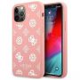 GUESS GUHCP12LLSPEWPI iPhone 12 Pro Max 6.7" pink / pink hard case Peony Collection