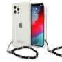 GUESS GUHCP12MKPSBK iPhone 12 / 12 Pro 6.1" Transparent hardcase Black Pearl