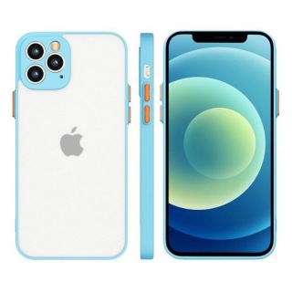 -&nbsp;Hurtel Milky Case silicone flexible translucent case for Xiaomi Redmi Note 10 5G  /  Poco M3 Pro blue