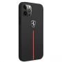 FEOMSHCP12LBK iPhone 12 Pro Max black / black hardcase Off Track Leather Nylon Stripe