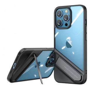 -&nbsp;Ugreen Ugreen Fusion Kickstand Case iPhone 13 Pro Hard Cover with Gel Frame and Stand black  90153
