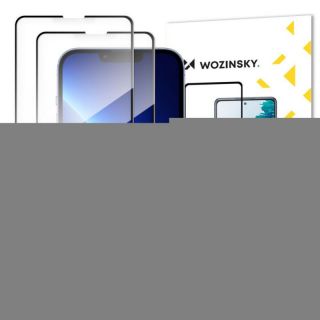 -&nbsp;Wozinsky Wozinsky set of 2x super-strong Full Glue full screen tempered glass with Case Friendly frame iPhone 14 Max  /  13 Pro Max black