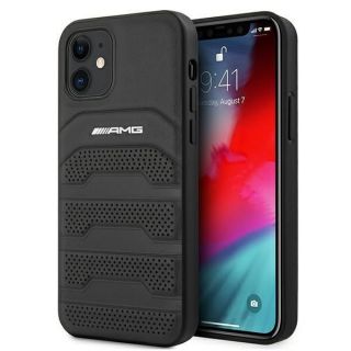 -&nbsp;Mercedes-Benz AMG Leather Debossed Lines case for iPhone 12 black