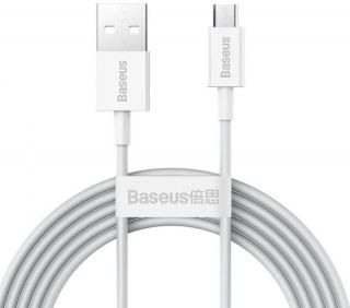 Baseus Baseus 
 - 
 Superior Fast Charging Data Cable MicroUSB 2m 
 White balts
