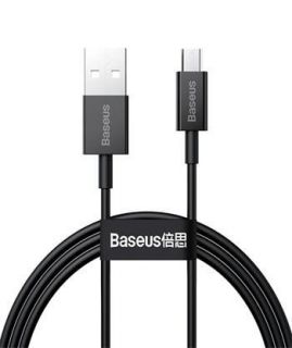 Baseus Baseus 
 - 
 Superior Fast Charging Data Cable USB to Micro 1m 
 Black melns
