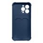 Hurtel Card Armor Case Pouch Cover for Xiaomi Redmi 10X 4G  /  Xiaomi Redmi Note 9 Card Wallet Silicone Armor Cover Air Bag Navy